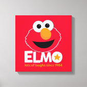 Sesamstraat | Elmo Veel Lachen Sinds 1984 Canvas Afdruk (Voorkant)