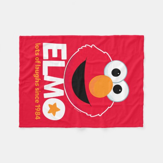 Sesamstraat | Elmo Veel Lachen Sinds 1984 Fleece Deken (Voorkant (Horizontaal))