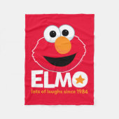 Sesamstraat | Elmo Veel Lachen Sinds 1984 Fleece Deken (Voorkant)