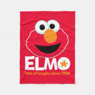 Sesamstraat   Elmo Veel Lachen Sinds 1984 Fleece Deken