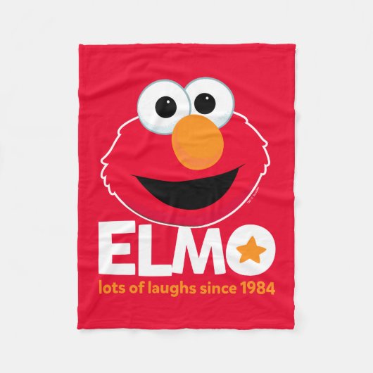 Sesamstraat | Elmo Veel Lachen Sinds 1984 Fleece Deken (Voorkant)