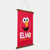 Sesamstraat | Elmo Veel Lachen Sinds 1984 Hangend Wandkleed (Gebogen)