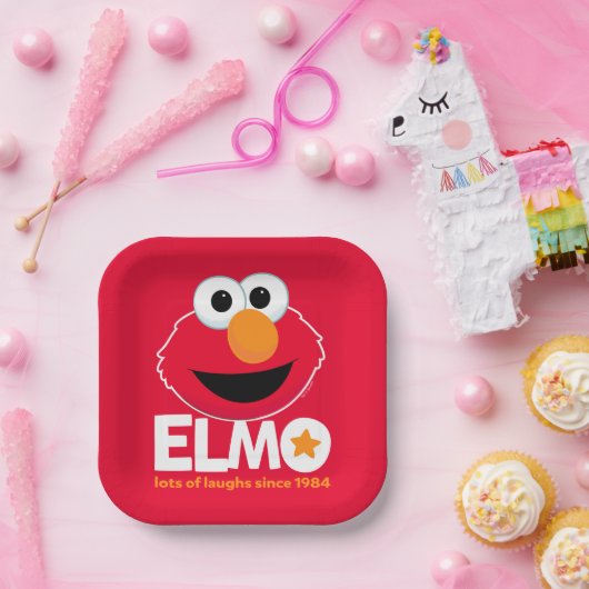 Sesamstraat | Elmo Veel Lachen Sinds 1984 Papieren Bordje