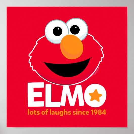Sesamstraat | Elmo Veel Lachen Sinds 1984 Poster (Voorkant)
