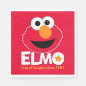 Sesamstraat | Elmo Veel Lachen Sinds 1984 Servet (Voorkant)