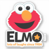 Sesamstraat | Elmo Veel Lachen Sinds 1984 Sticker (Voorkant)