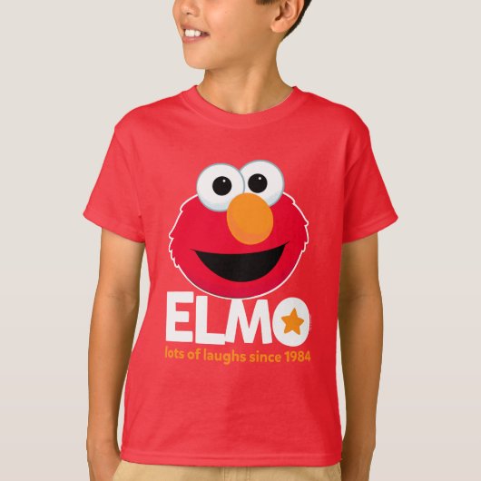 Sesamstraat | Elmo Veel Lachen Sinds 1984 T-shirt (Voorkant)