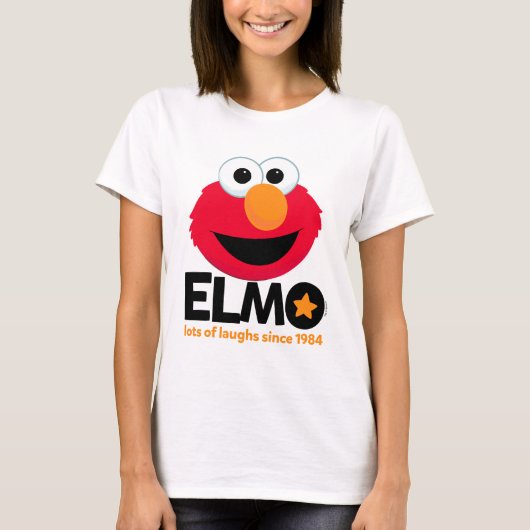 Sesamstraat | Elmo Veel Lachen Sinds 1984 T-shirt (Voorkant)