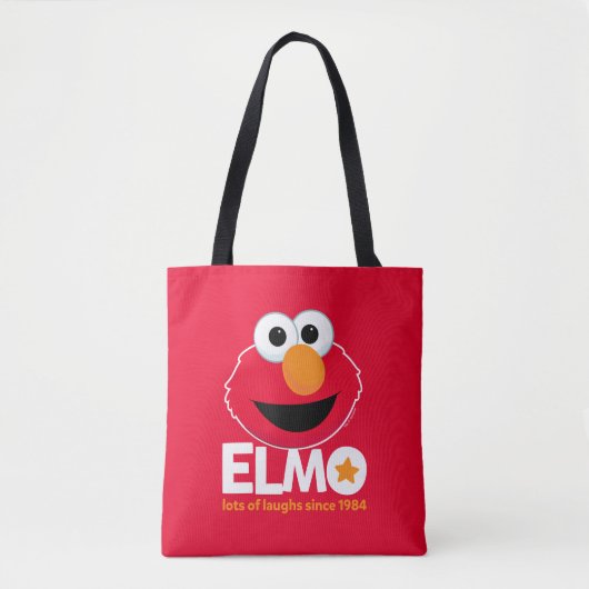 Sesamstraat | Elmo Veel Lachen Sinds 1984 Tote Bag (Voorkant)