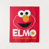 Sesamstraat | Elmo Veel Lachen Sinds 1984 Wandkleed (Voorkant)