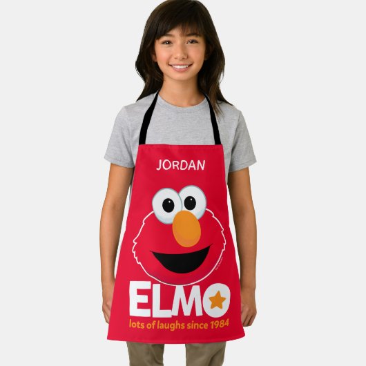 Sesamstraat | Elmo Veel Lachen Voeg Jouw namen toe Schort (Insitu)