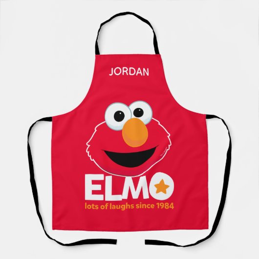 Sesamstraat | Elmo Veel Lachen Voeg Jouw namen toe Schort (Voorkant)