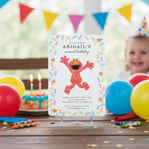 Sesamstraat Elmo | Verjaardag van kleurpotlood