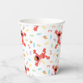 Sesamstraat Elmo | Verjaardagskrayon Papieren Bekers (Achterkant)