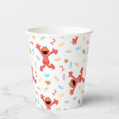 Sesamstraat Elmo | Verjaardagskrayon Papieren Bekers (Voorkant)