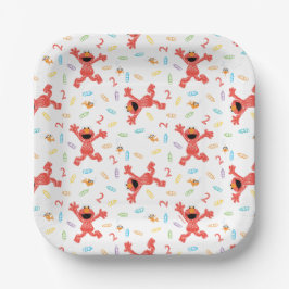 Sesamstraat Elmo | Verjaardagskrayon Papieren Bordje