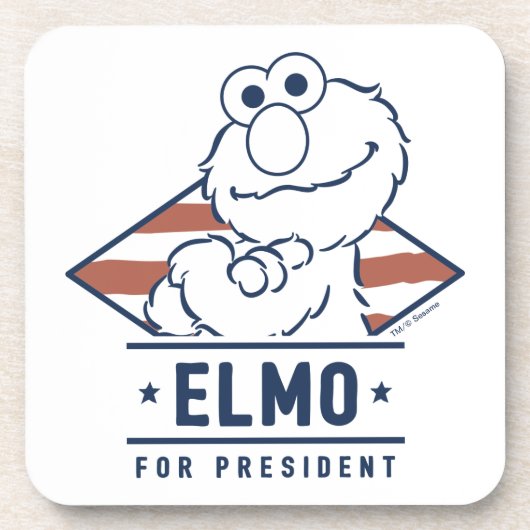 Sesamstraat | Elmo voor President Bier Onderzetter (Voorkant)