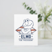 Sesamstraat |  Elmo voor President Briefkaart (Staand voorkant)
