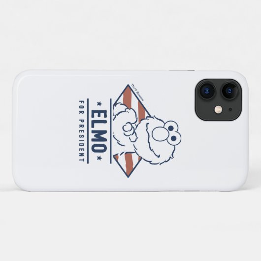 Sesamstraat | Elmo voor President Case-Mate iPhone Case (Achterkant (horizontaal))
