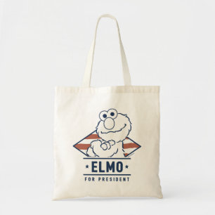 Sesamstraat    Elmo voor President Tote Bag