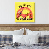 Sesamstraat | Elmo Wees vriendelijk voor je geest Canvas Afdruk (Insitu (Slaapkamer))