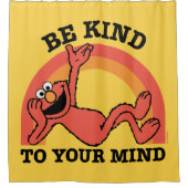 Sesamstraat | Elmo Wees vriendelijk voor je geest Douchegordijn (Voorkant)