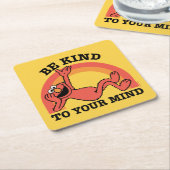 Sesamstraat | Elmo Wees vriendelijk voor je geest Kartonnen Onderzetters (Schuin)