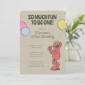 Sesamstraat Elmo, zo vurig om een dag te worden Kaart (Staand voorkant)