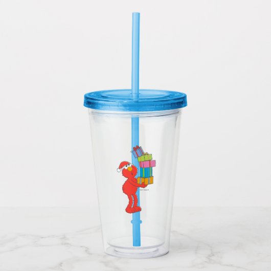 Sesamstraat |  Elmo's en Cadeaus Acryl Drinkbeker (Voorkant)