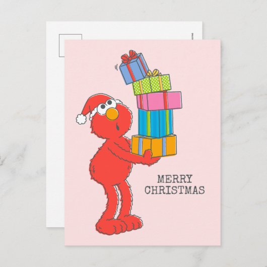 Sesamstraat |  Elmo's en Cadeaus Briefkaart (Voorkant / Achterkant)