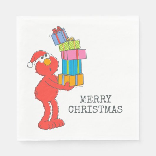 Sesamstraat |  Elmo's en Cadeaus Servet (Voorkant)
