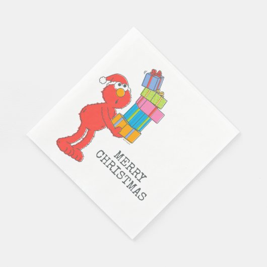Sesamstraat |  Elmo's en Cadeaus Servet (Hoek)