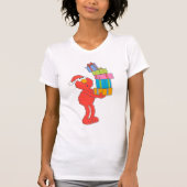 Sesamstraat |  Elmo's en Cadeaus T-shirt (Voorkant)