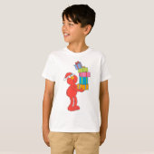 Sesamstraat |  Elmo's en Cadeaus T-shirt (Voorkant volledig)