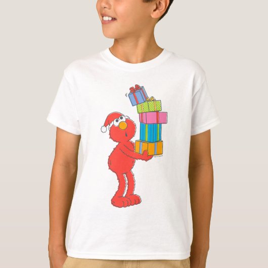 Sesamstraat |  Elmo's en Cadeaus T-shirt (Voorkant)