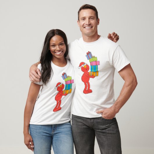 Sesamstraat | Elmo's en Cadeaus T-shirt (Unisex)