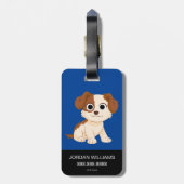 Sesamstraat | Elmo's Puppy Tango Bagagelabel (Achterkant verticaal)