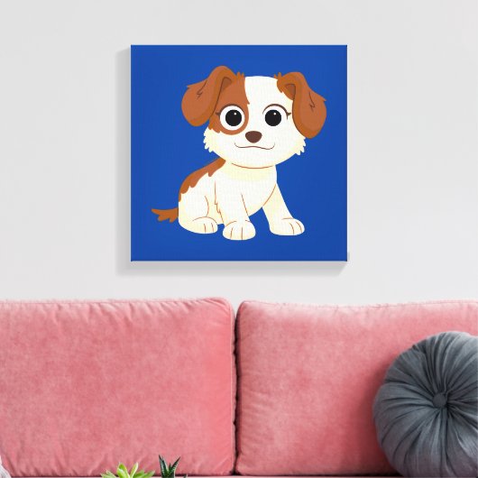 Sesamstraat | Elmo's Puppy Tango Canvas Afdruk (Insitu (Woonkamer))