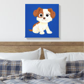 Sesamstraat | Elmo's Puppy Tango Canvas Afdruk (Insitu (Slaapkamer))