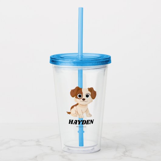 Sesamstraat | Elmo's Puppy Tango | Jouw namen toev Acryl Drinkbeker (Voorkant)