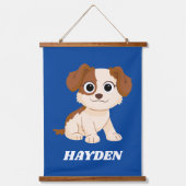 Sesamstraat | Elmo's Puppy Tango | Jouw namen toev Hangend Wandkleed (Voorkant)