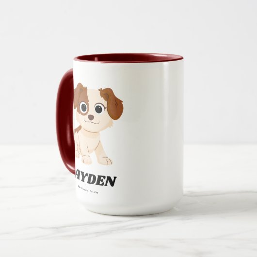 Sesamstraat | Elmo's Puppy Tango | Jouw namen toev Mok (Voorkant links)