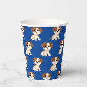 Sesamstraat | Elmo's Puppy Tango Papieren Bekers (Achterkant)