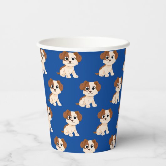 Sesamstraat | Elmo's Puppy Tango Papieren Bekers (Achterkant)