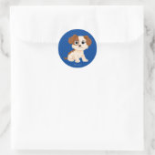 Sesamstraat | Elmo's Puppy Tango Ronde Sticker (Tas)