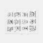 Sesamstraat | Emoties en gevoelens Fleece Deken (Voorkant (Horizontaal))
