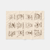 Sesamstraat | Emoties en gevoelens Fleece Deken (Voorkant (Horizontaal))