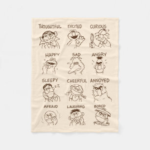 Sesamstraat   Emoties en gevoelens Fleece Deken