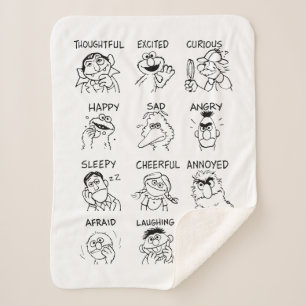 Sesamstraat Emoties en gevoelens Sherpa Deken