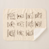 Sesamstraat | Emoties en gevoelens Sherpa Deken (Voorkant (horizontaal))